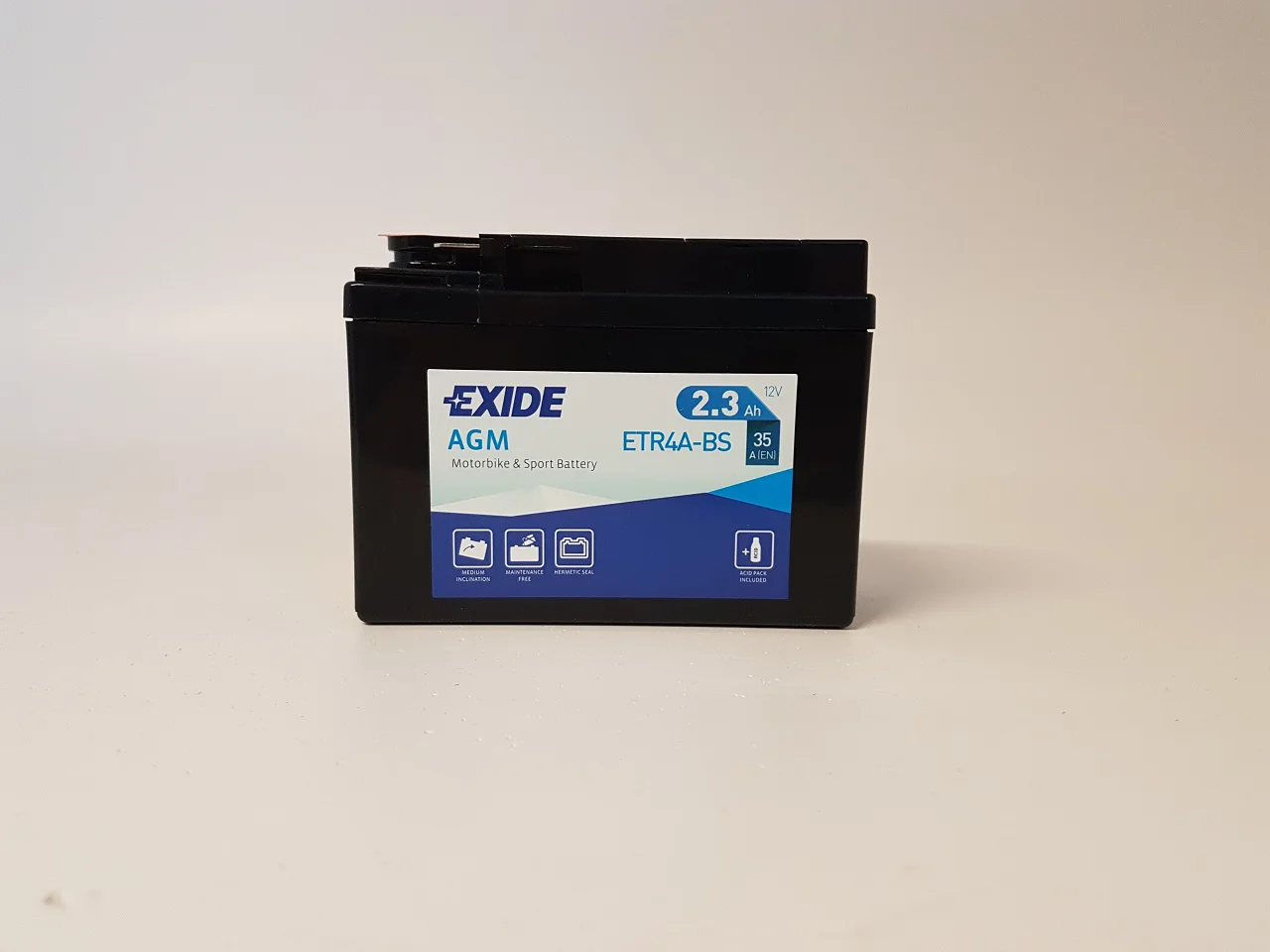Akumulator EXIDE ETR4A-BS/YTR4A-BS 12V 2.3Ah 35A