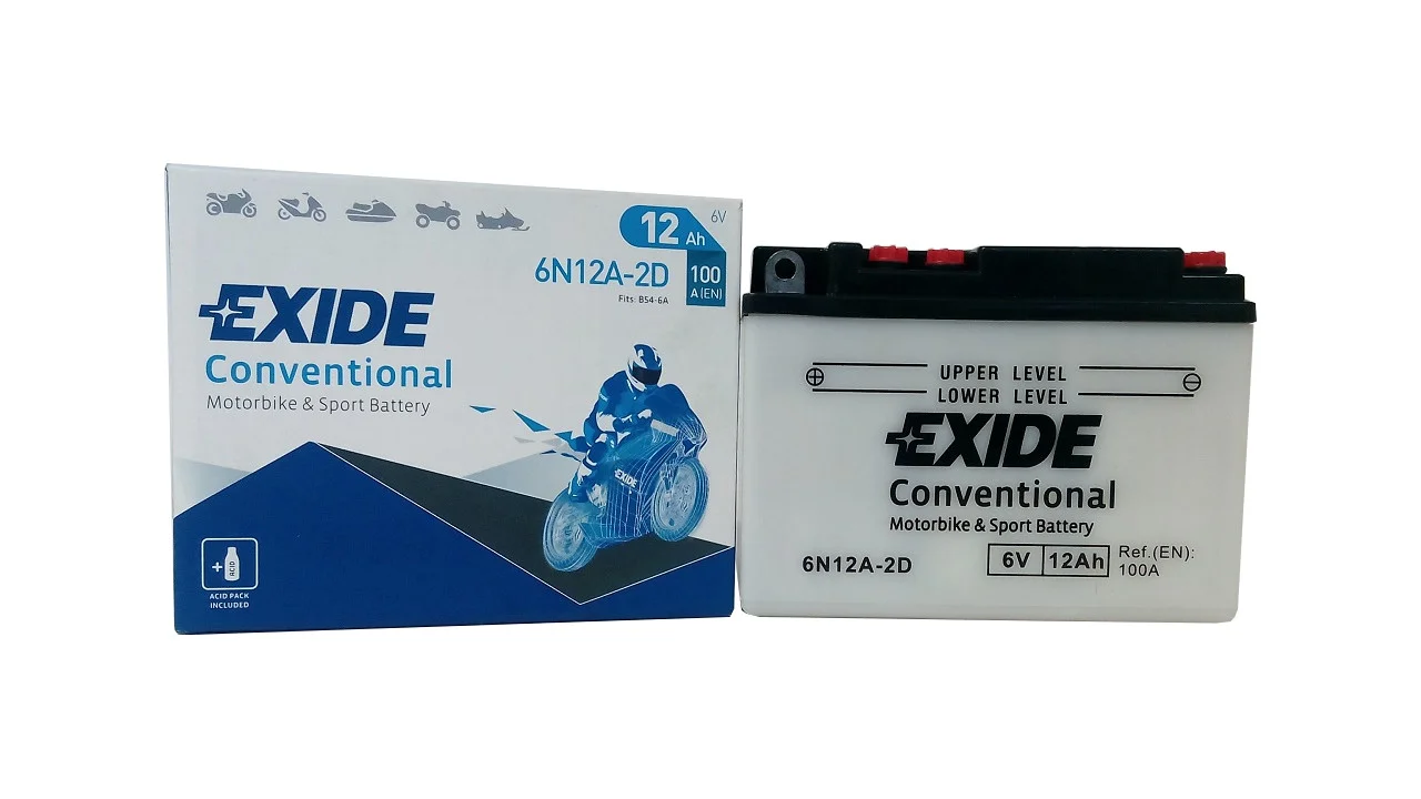 Akumulator EXIDE 6N12A-2D 6V 12Ah 100A