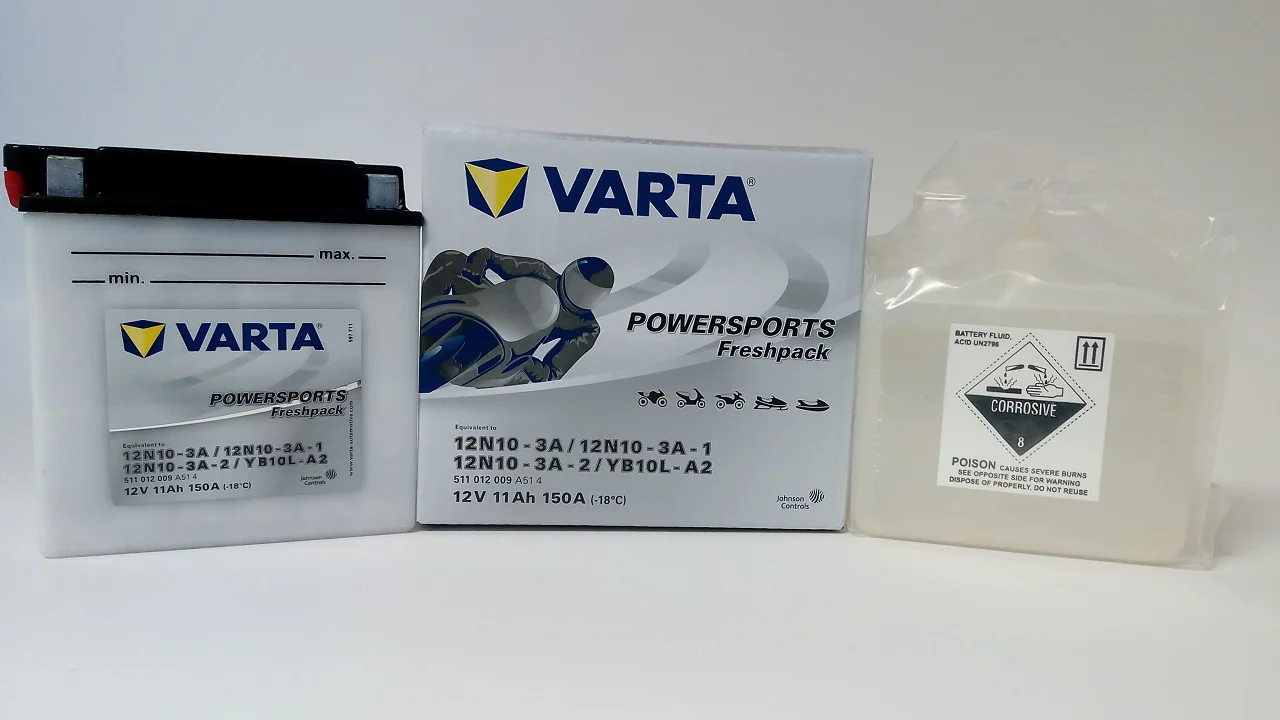 Akumulator VARTA Motocyklowy YB10L-A2 12V 11Ah 150A
