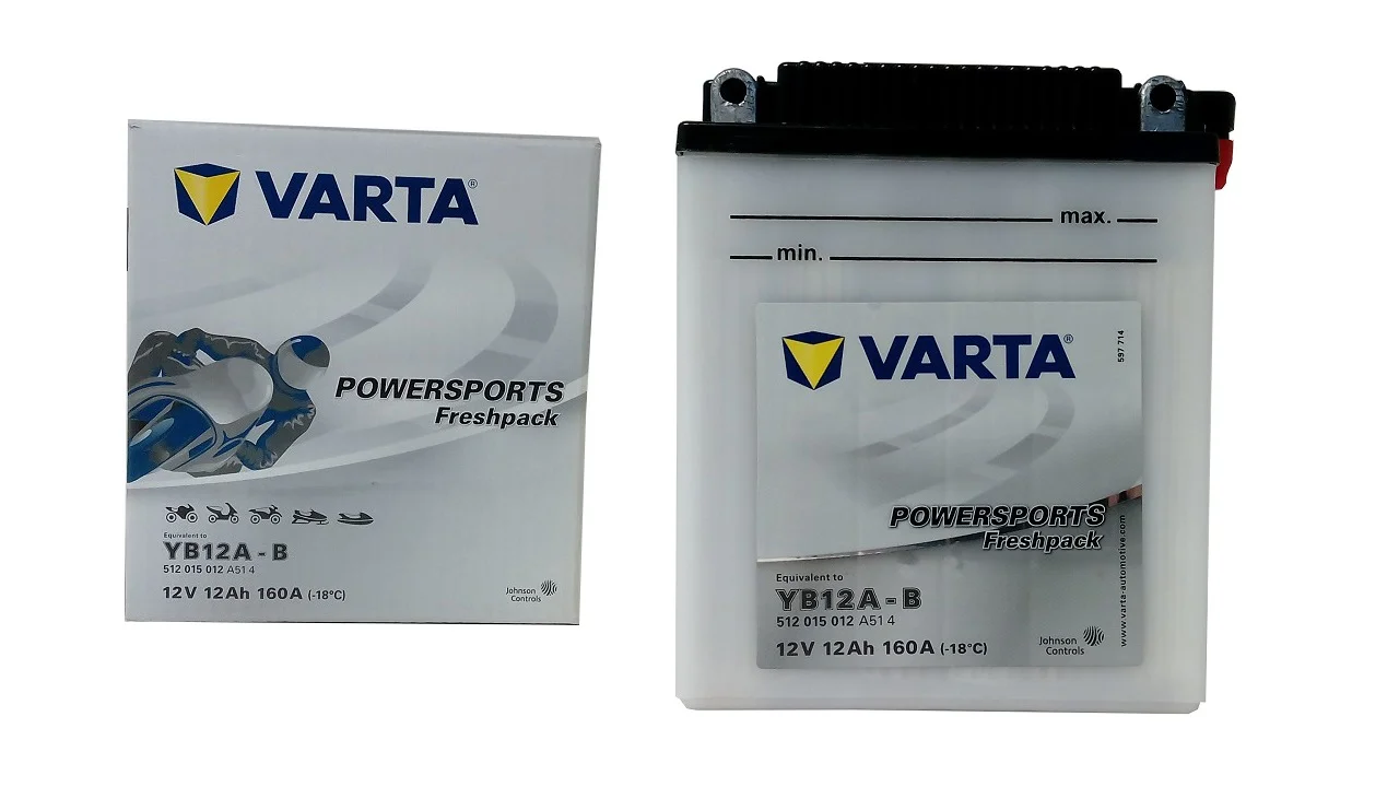 Akumulator VARTA Motocyklowy YB12A-B 12V 12Ah 160A