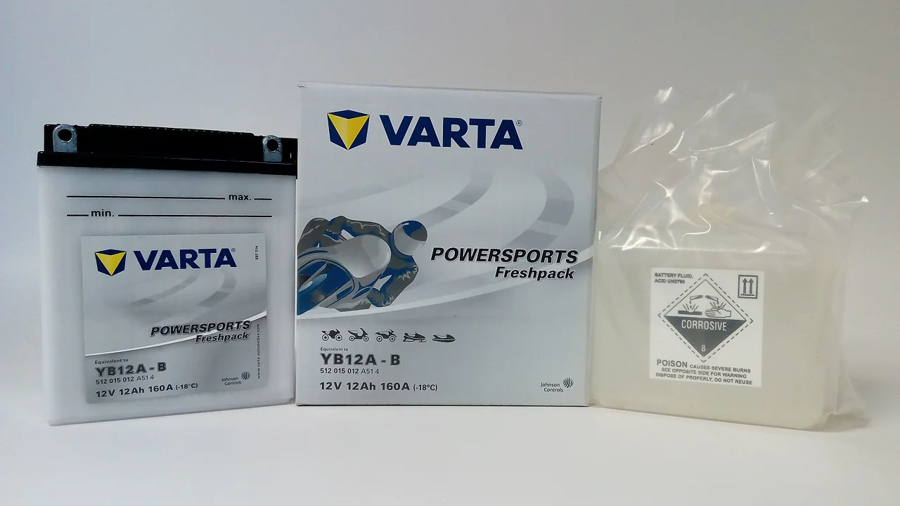 Akumulator VARTA Motocyklowy YB12A-B 12V 12Ah 160A