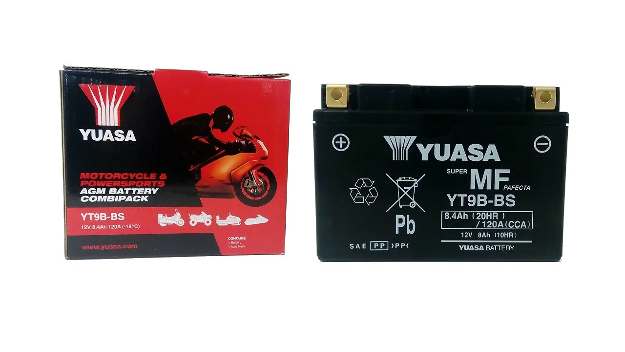 Akumulator YUASA Motocyklowy YT9B-BS 12V 8Ah 120A
