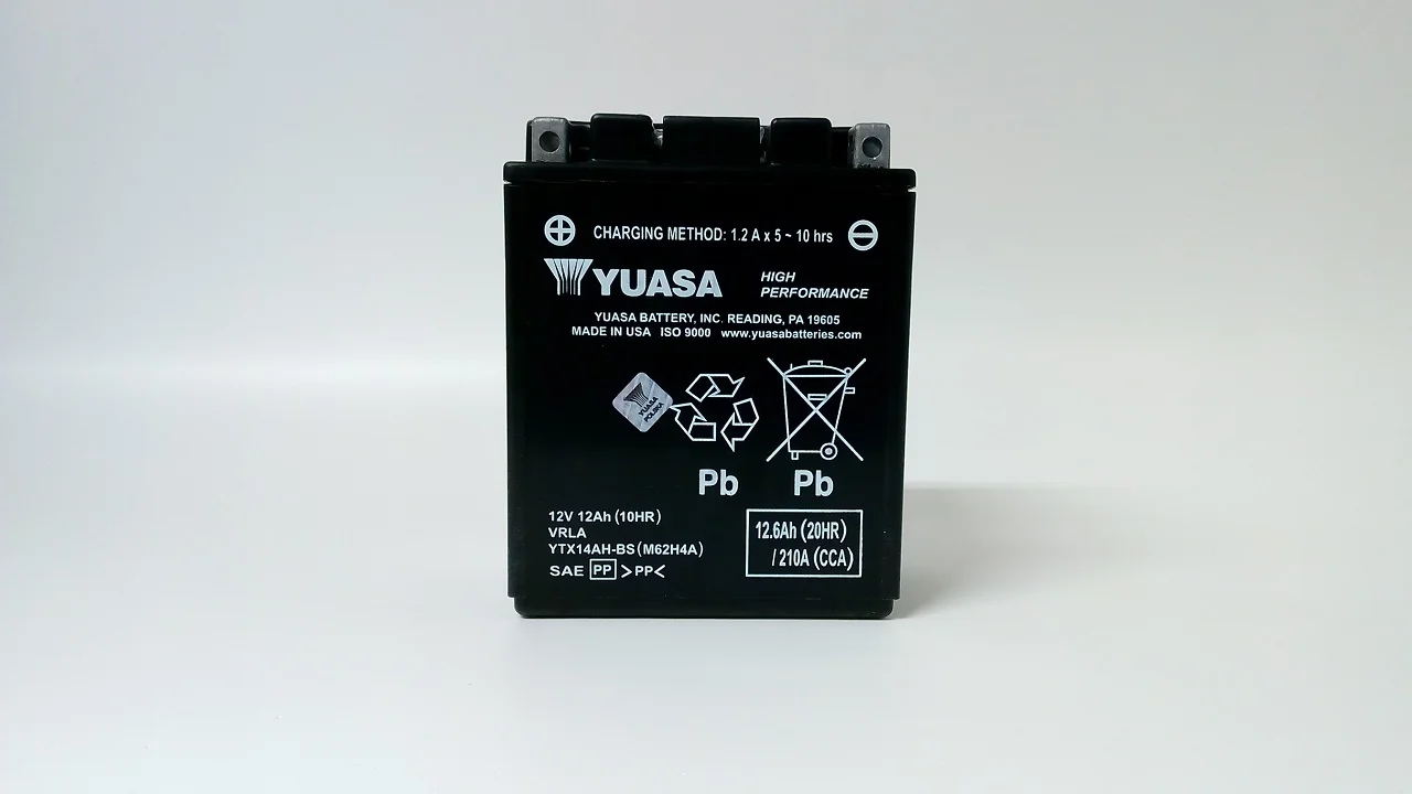Akumulator YUASA Motocyklowy YTX14Ah-BS 12V 12Ah 210A