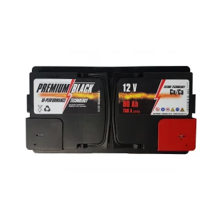 Akumulator samochodowy PREMIUM BLACK 12V  80Ah 750A