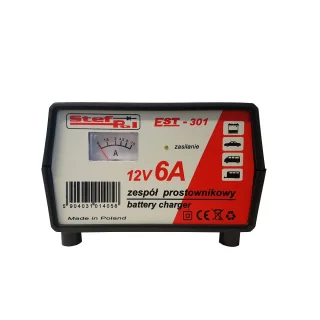 Prostownik STEF-POL EST-301 12V 6A