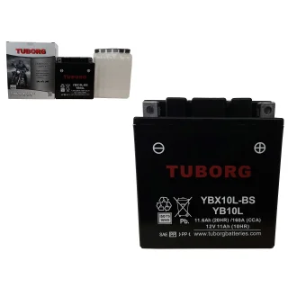 Akumulator Motocyklowy TUBORG AGM YBX10L-BS 12V 11AH 160A