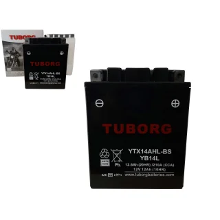 Akumulator Motocyklowy TUBORG AGM YTX14AHL-BS 12V 12AH 210A