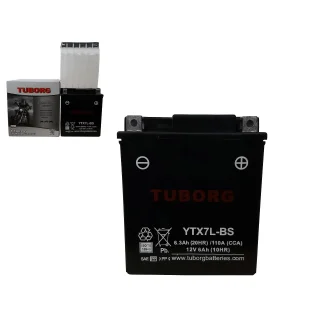 Akumulator Motocyklowy TUBORG AGM YTX7L-BS 12V 6AH 110A