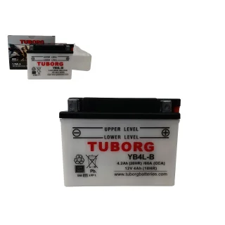 Akumulator Motocyklowy TUBORG YB4L-B 12V 4AH 60A
