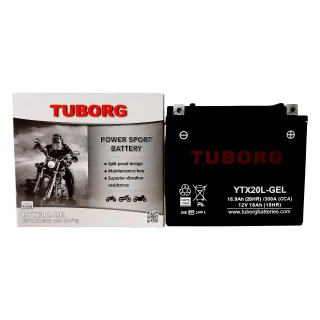 AKUMULATOR MOTOCYKLOWY TUBORG YTX20L-GEL 12V 18AH 300A