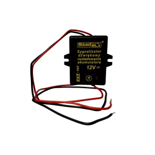 SYGNALIZATOR DŹWIĘKOWY ROZŁADOWANIA AKUMULATORA EST-707