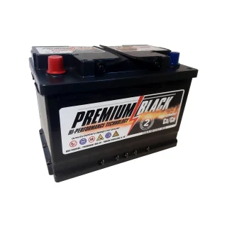 AKUMULATOR PREMIUM BLACK 12V  74AH 700A LEWY+