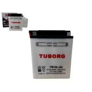 AKUMULATOR MOTOCYKLOWY TUBORG YB14L-A2 12V 14Ah 190A