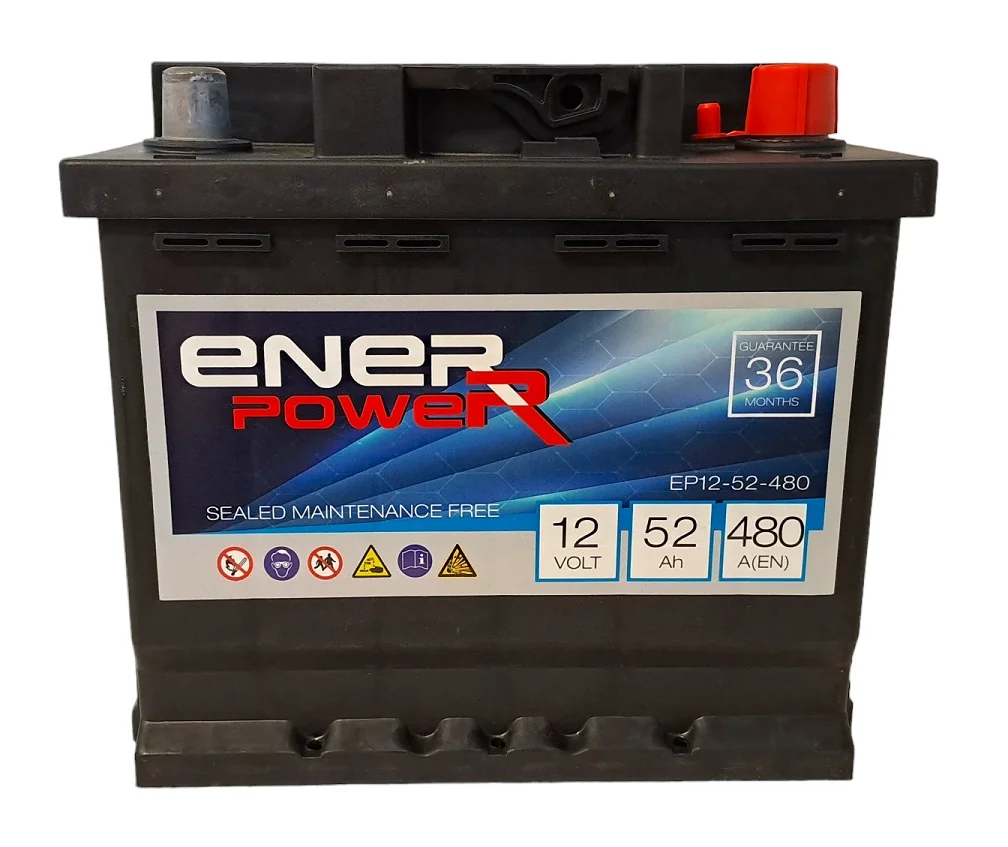 AKUMULATOR ENERPOWER 12V 52Ah 480A