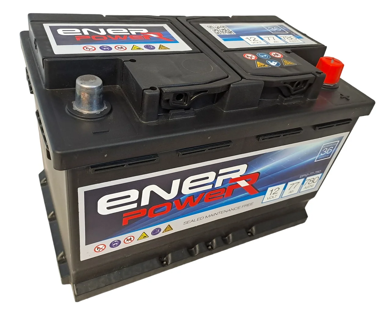 AKUMULATOR ENERPOWER 12V 77Ah 780A