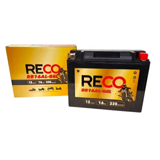 AKUMULATOR RECO RB16AL-GEL 12V 16Ah 220A