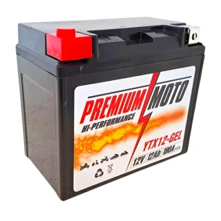 PREMIUM MOTO YTX12-GEL 12V 12Ah 190A