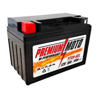PREMIUM MOTO YTX9-GEL 12V 9Ah 140A