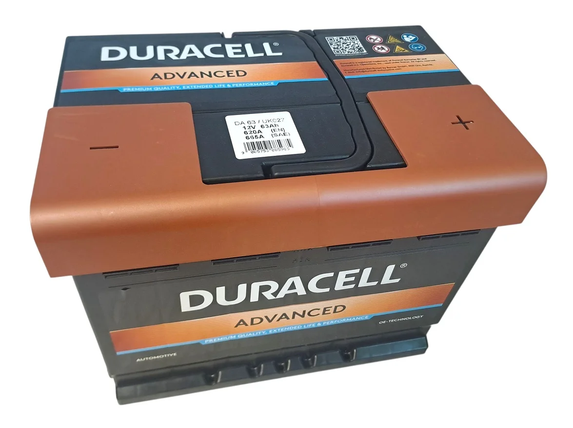 AKUMULATOR DURACELL ADVANCED 12V 63Ah 620A