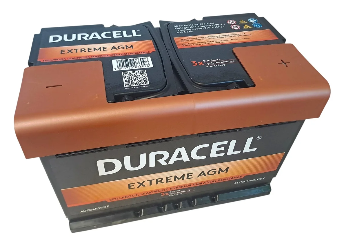 AKUMULATOR DURACELL EXTREME AGM 12V 70Ah 760A