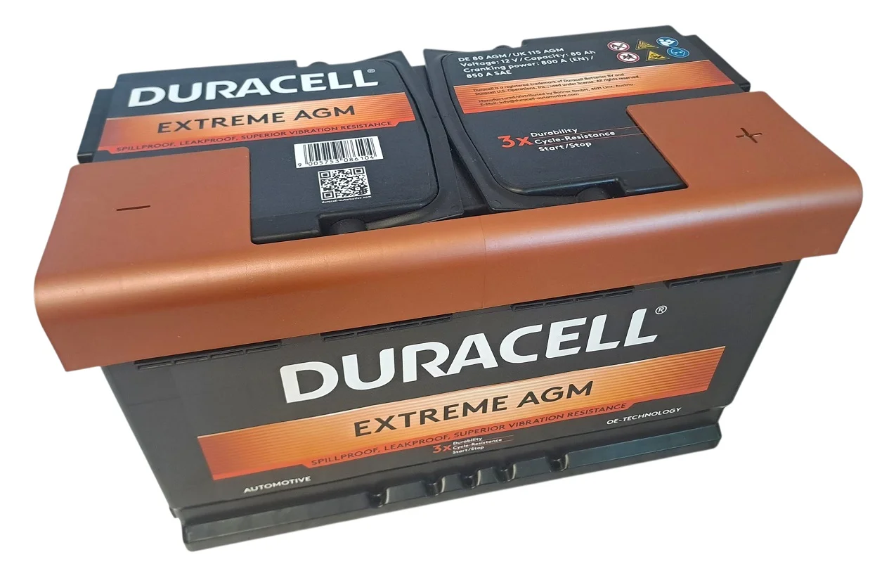 AKUMULATOR DURACELL EXTREME AGM 12V 80Ah 800A