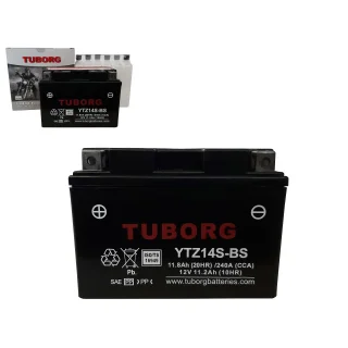 Akumulator Motocyklowy TUBORG AGM YTZ14S-BS 12V 11.2AH 240A