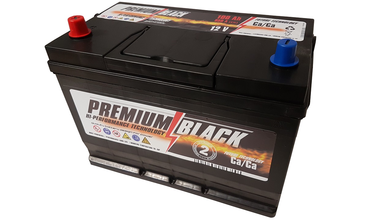 Akumulator samochodowy PREMIUM BLACK 12V 100Ah 850A LEWY+
