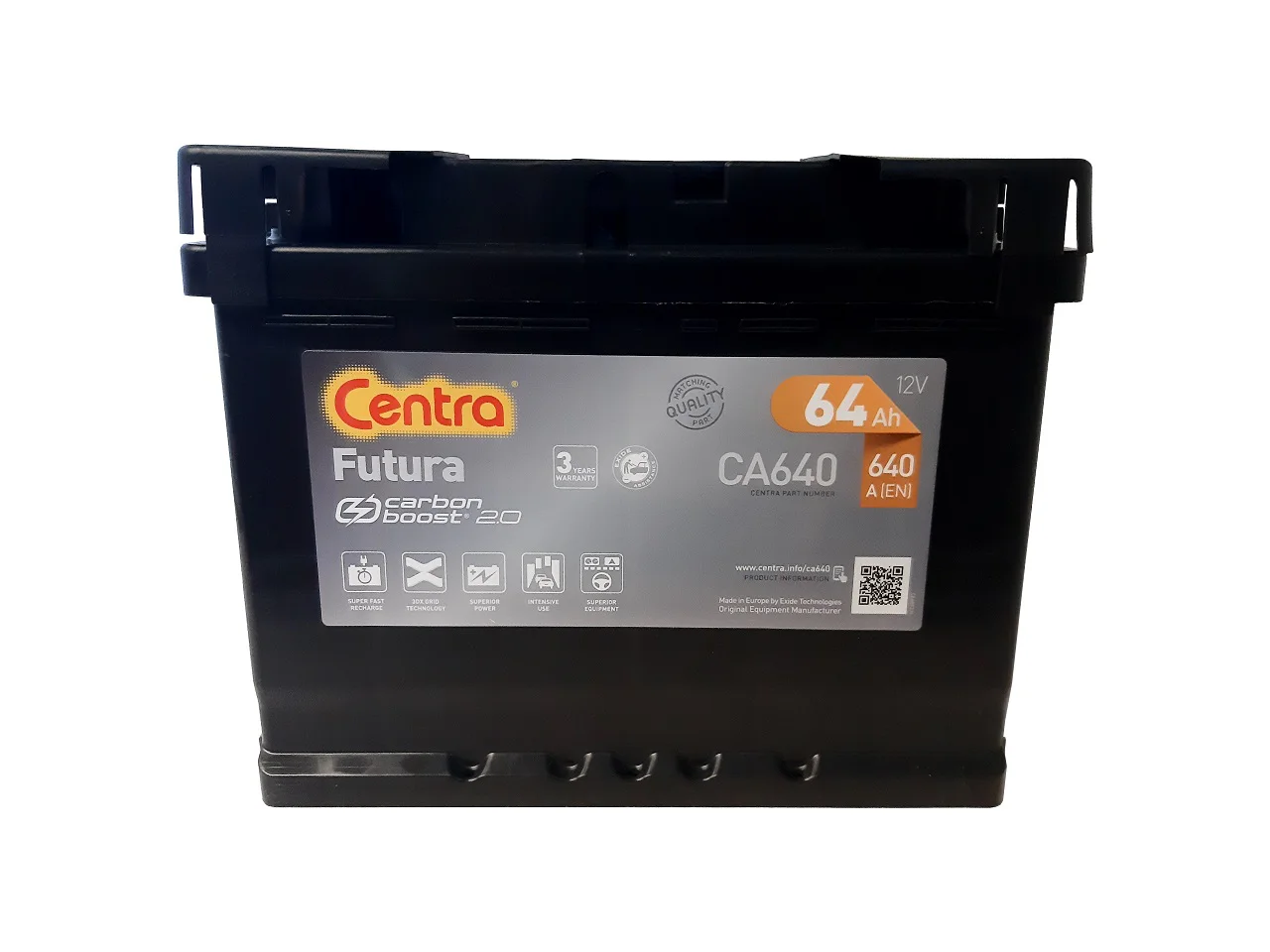 Akumulator samochodowy CENTRA FUTURA  64Ah 640A