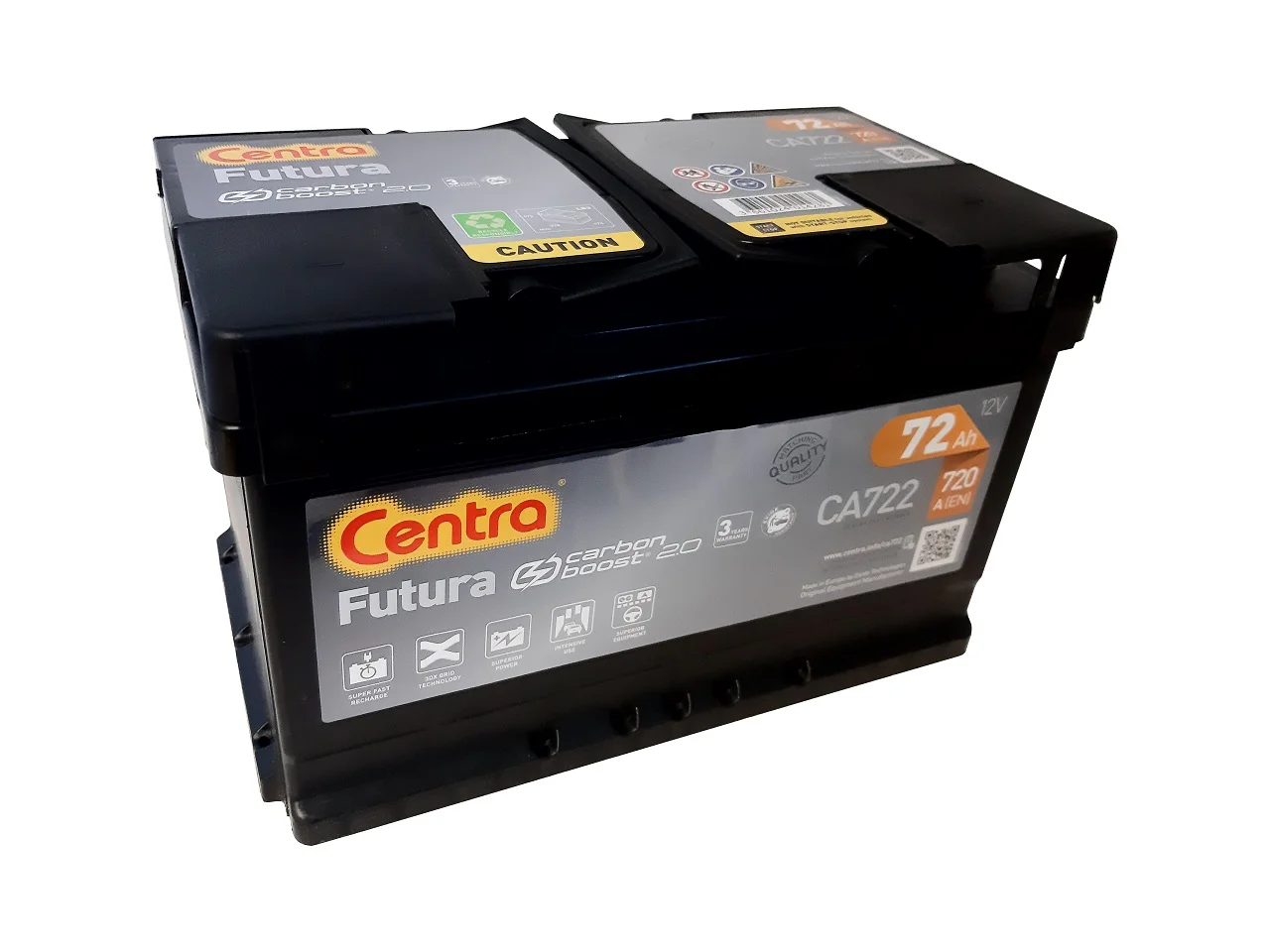 Akumulator samochodowy CENTRA FUTURA 72Ah 720A