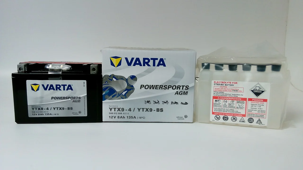 Akumulator VARTA Motocyklowy YTX9-BS/TX9-BS 12V 8Ah 135A