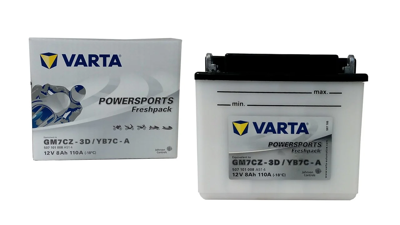 Akumulator VARTA Motocyklowy YB7C-A 12V 8Ah 110A