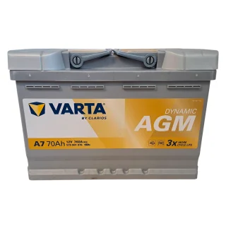 Akumulator VARTA SILVER AGM START STOP 70Ah 760A