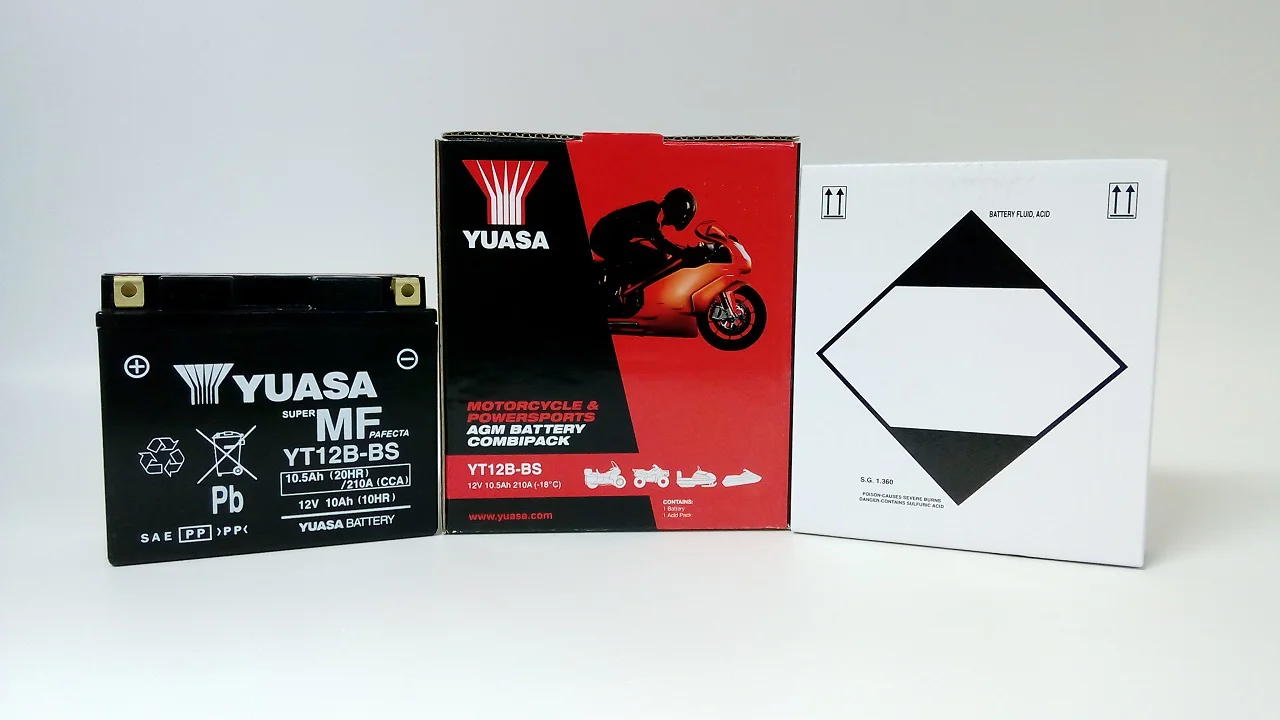 Akumulator YUASA Motocyklowy YT12B-BS/YT12B-B 12V 10Ah 210A