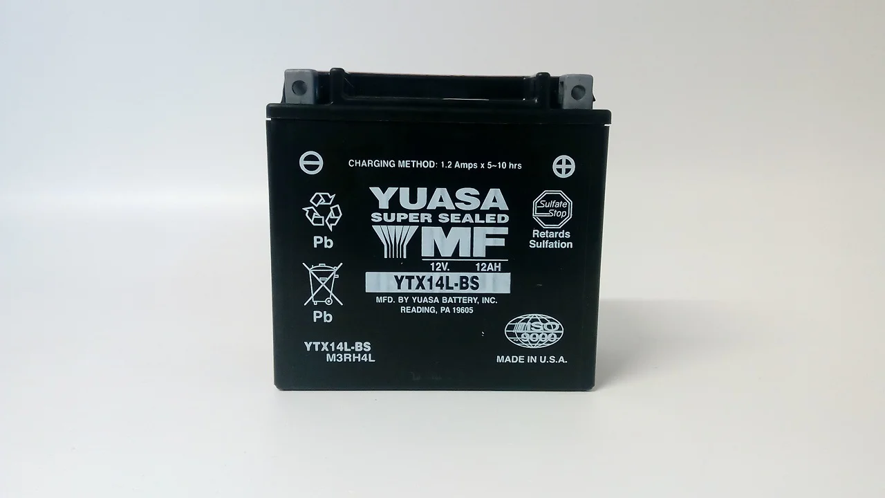 Akumulator YUASA Motocyklowy YTX14L-BS 12V 12Ah 200A