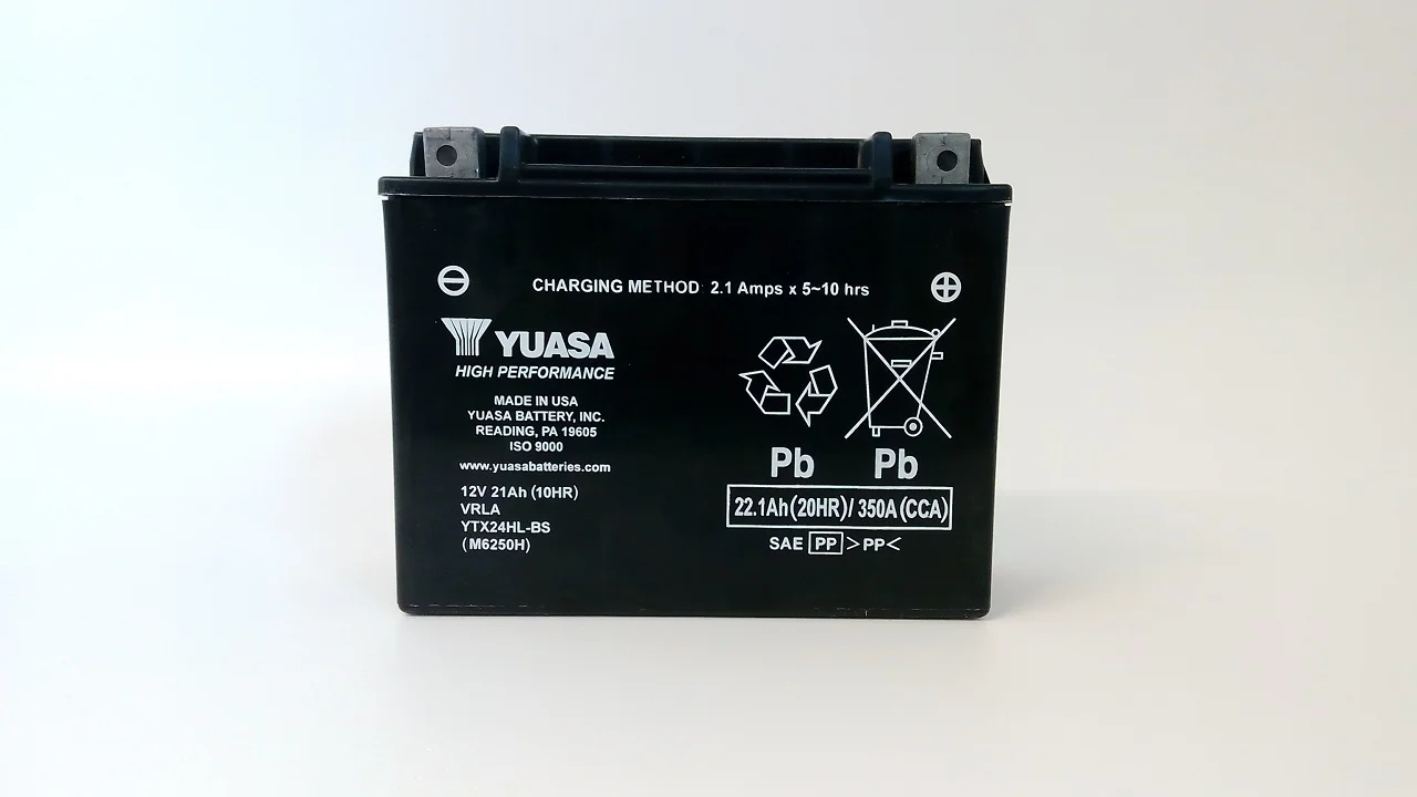 Akumulator YUASA Motocyklowy YTX24HL-BS 12V 21Ah 350A
