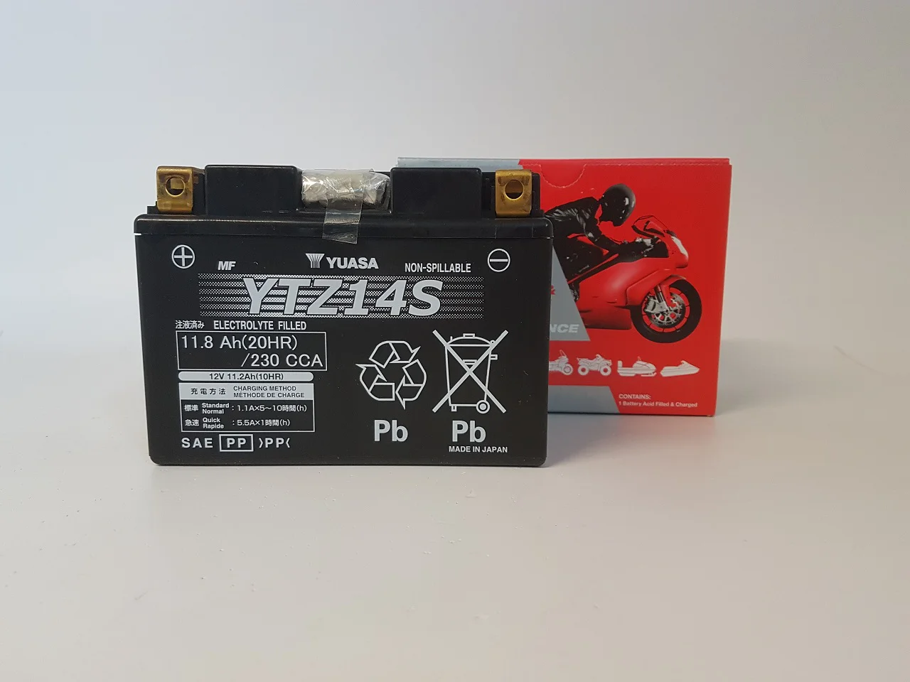 Akumulator YUASA Motocyklowy YTZ14S-BS 12V 11.8Ah 230A
