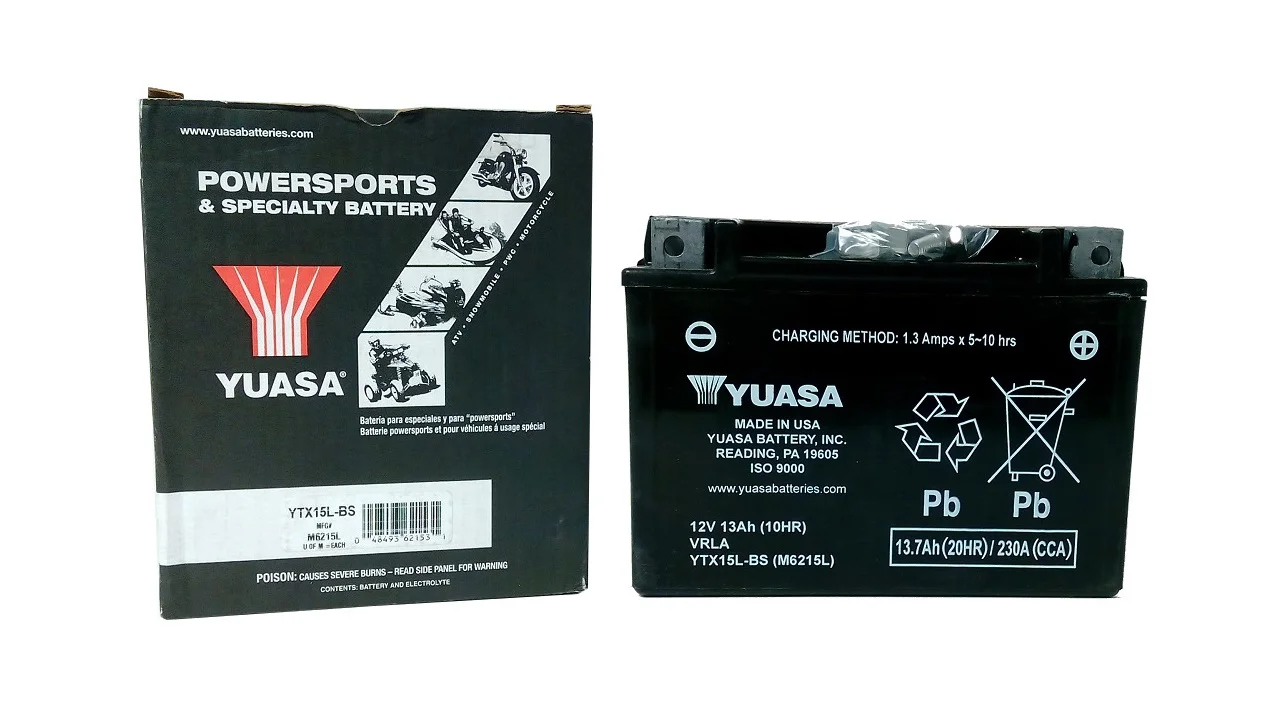 Akumulator YUASA Motocyklowy YTX15L-BS 12V 13Ah