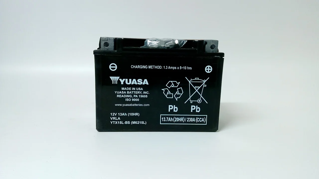 Akumulator YUASA Motocyklowy YTX15L-BS 12V 13Ah