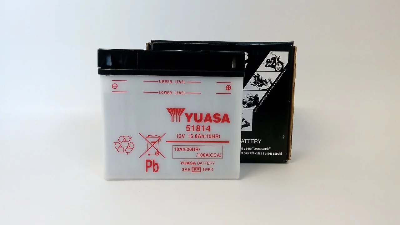 Akumulator YUASA Motocyklowy 51814 12V 18Ah 100A