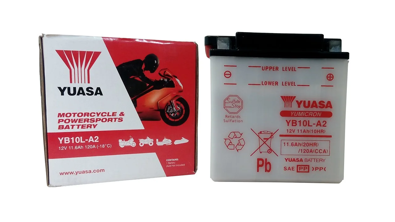 Akumulator YUASA Motocyklowy YB10L-A2 12V 11Ah 120A