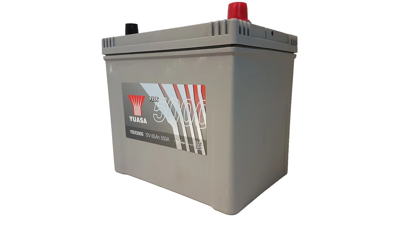 Akumulator samochodowy YUASA YBX 5005 65Ah 550A PRAWY+ (JAP)