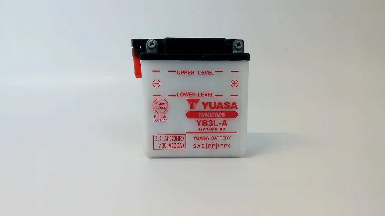 Akumulator YUASA Motocyklowy YB3L-A 12V 3Ah 30A