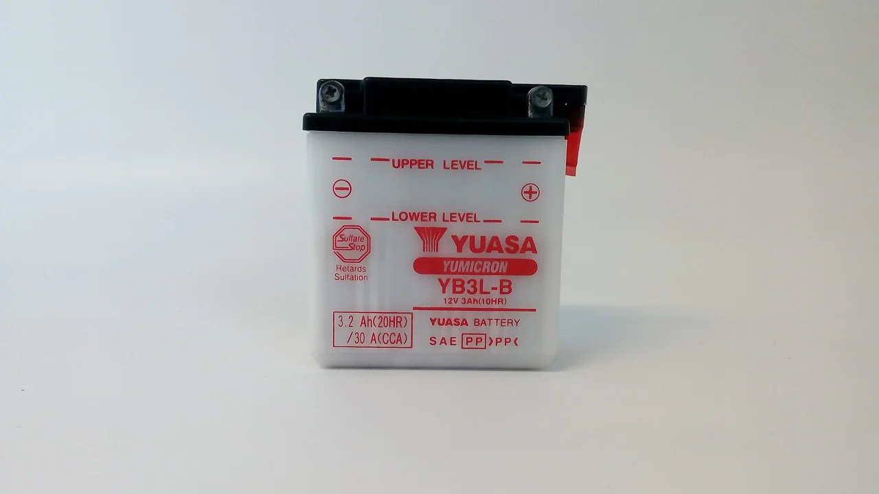 Akumulator YUASA Motocyklowy YB3L-B 12V 3Ah 30A
