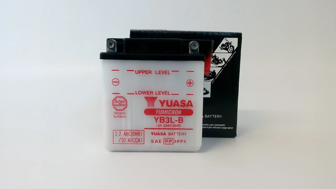 Akumulator YUASA Motocyklowy YB3L-B 12V 3Ah 30A