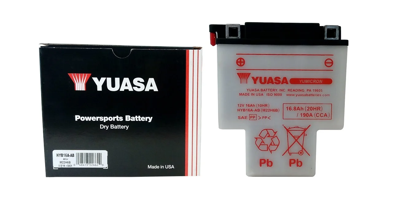 Akumulator YUASA Motocyklowy HYB16A-AB 12V 16Ah 190A