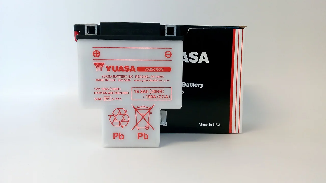 Akumulator YUASA Motocyklowy HYB16A-AB 12V 16Ah 190A